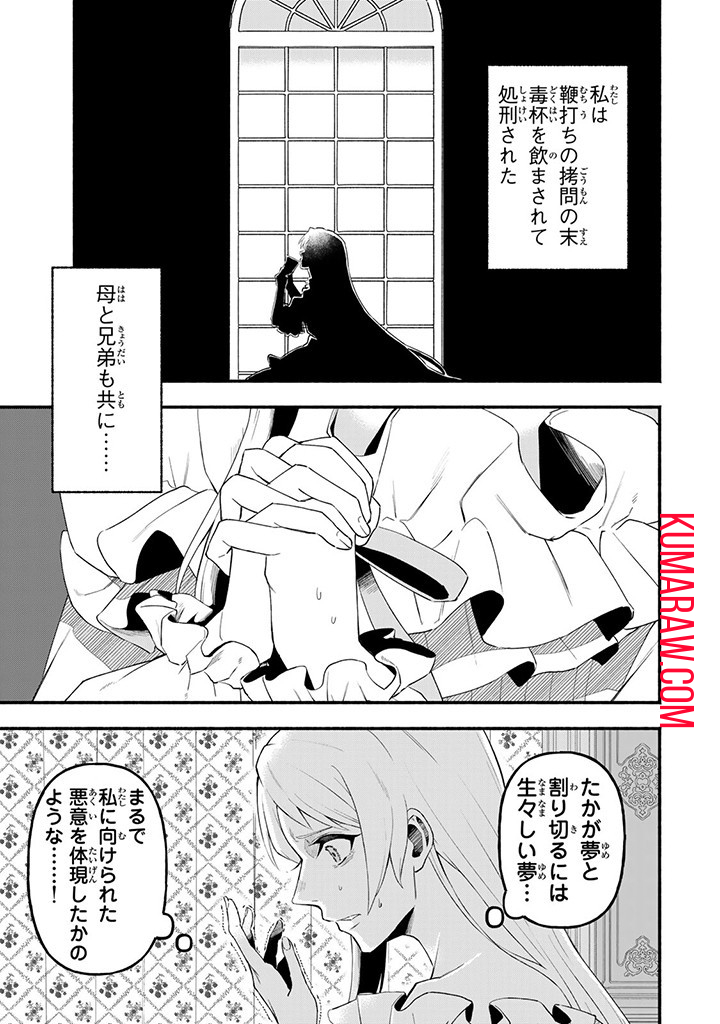 悪夢令嬢は一家滅亡の夢を見た～私の目的は生き延びることです～ 第1話 - Page 17