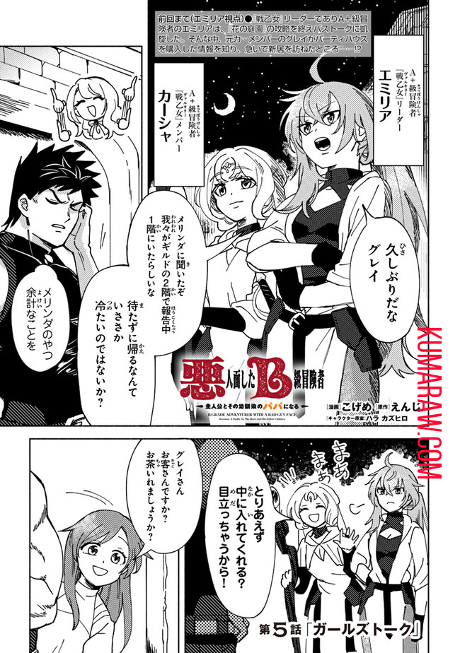 悪人面したＢ級冒険者主人公とその幼馴染たちのパパになる 第5.1話 - Page 1