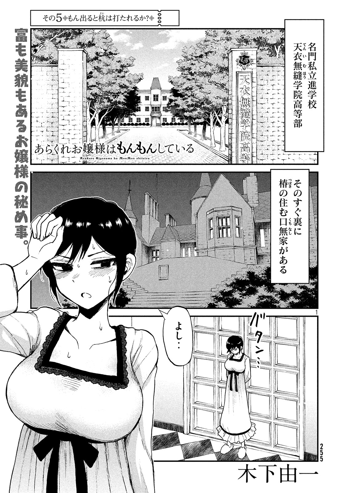 あらくれお嬢様はもんもんしている 第5話 - Page 1