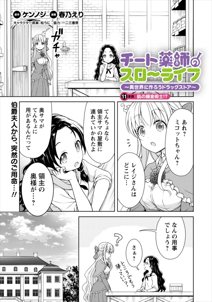 チート薬師のスローライフ異世界に作ろうドラッグストア 第11話 - Page 1