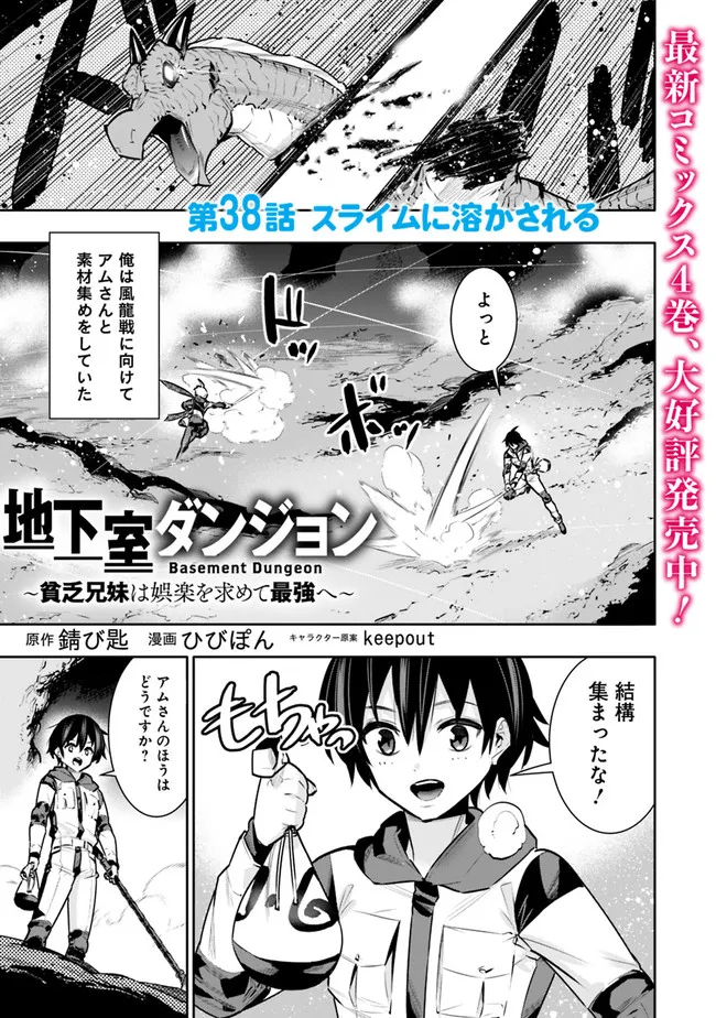 地下室ダンジョン　～貧乏兄妹は娯楽を求めて最強へ～ 第38話 - Page 1