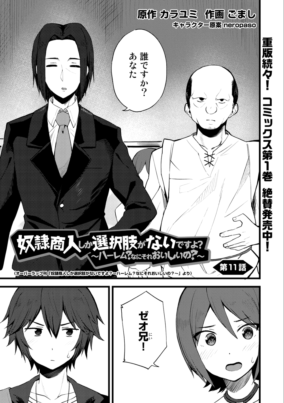 奴隷商人しか選択肢がないですよ?～ハーレム?なにそれおいしいの?～ 第11話 - Page 1