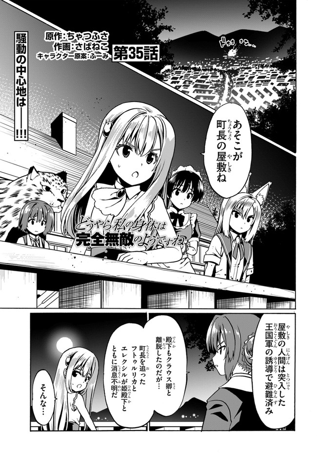 どうやら私の身体は完全無敵のようですね 第35話 - Page 1