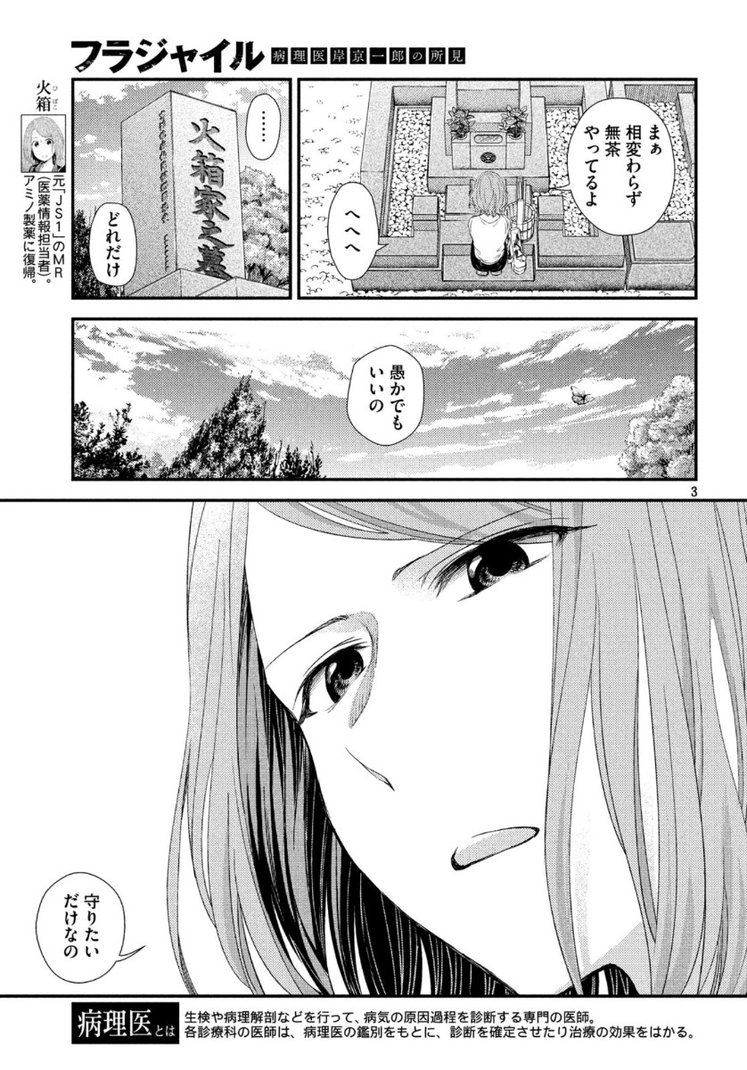 フラジャイル～病理医岸京一郎の所見～ 第70話 - Page 3