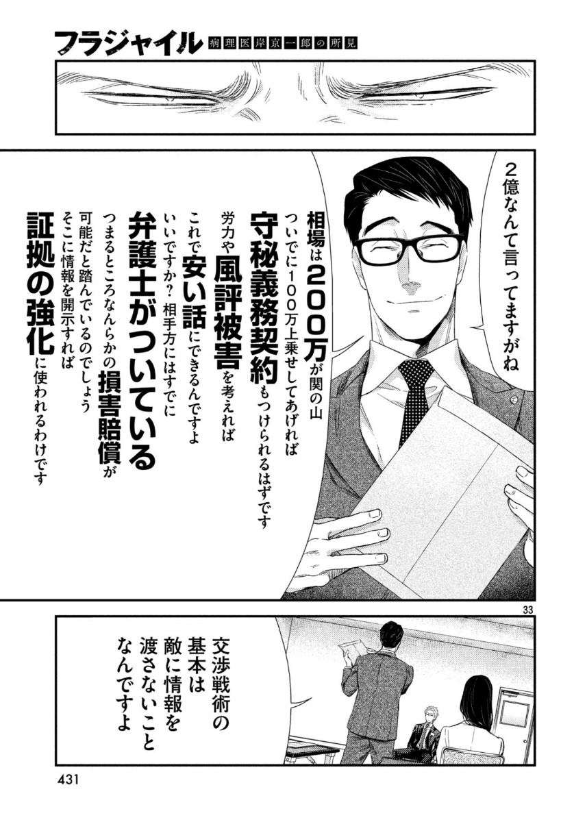 フラジャイル～病理医岸京一郎の所見～ 第71話 - Page 33