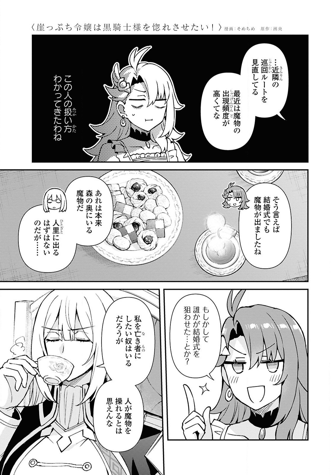 崖っぷち令嬢は黒騎士様を惚れさせたい! 第4話 - Page 17