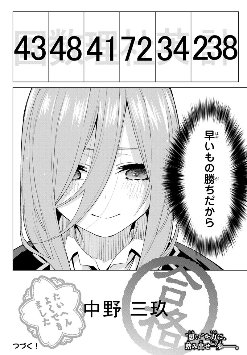 五等分の花嫁 第55話 - Page 20