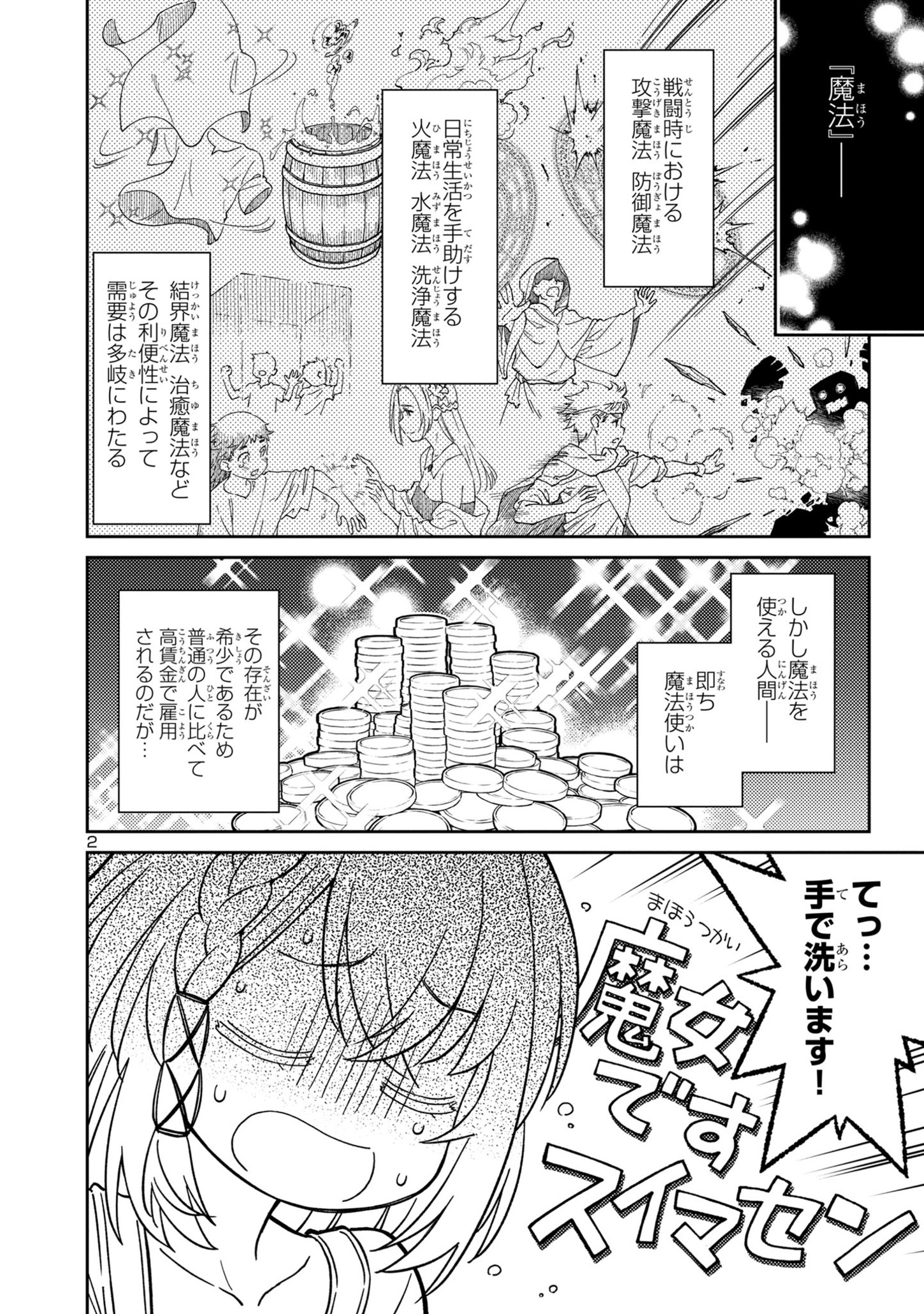 日陰魔女は気づかない ~魔法学園に入学した天才妹が、姉はもっとすごいと言いふらしていたなんて~ 第1話 - Page 2