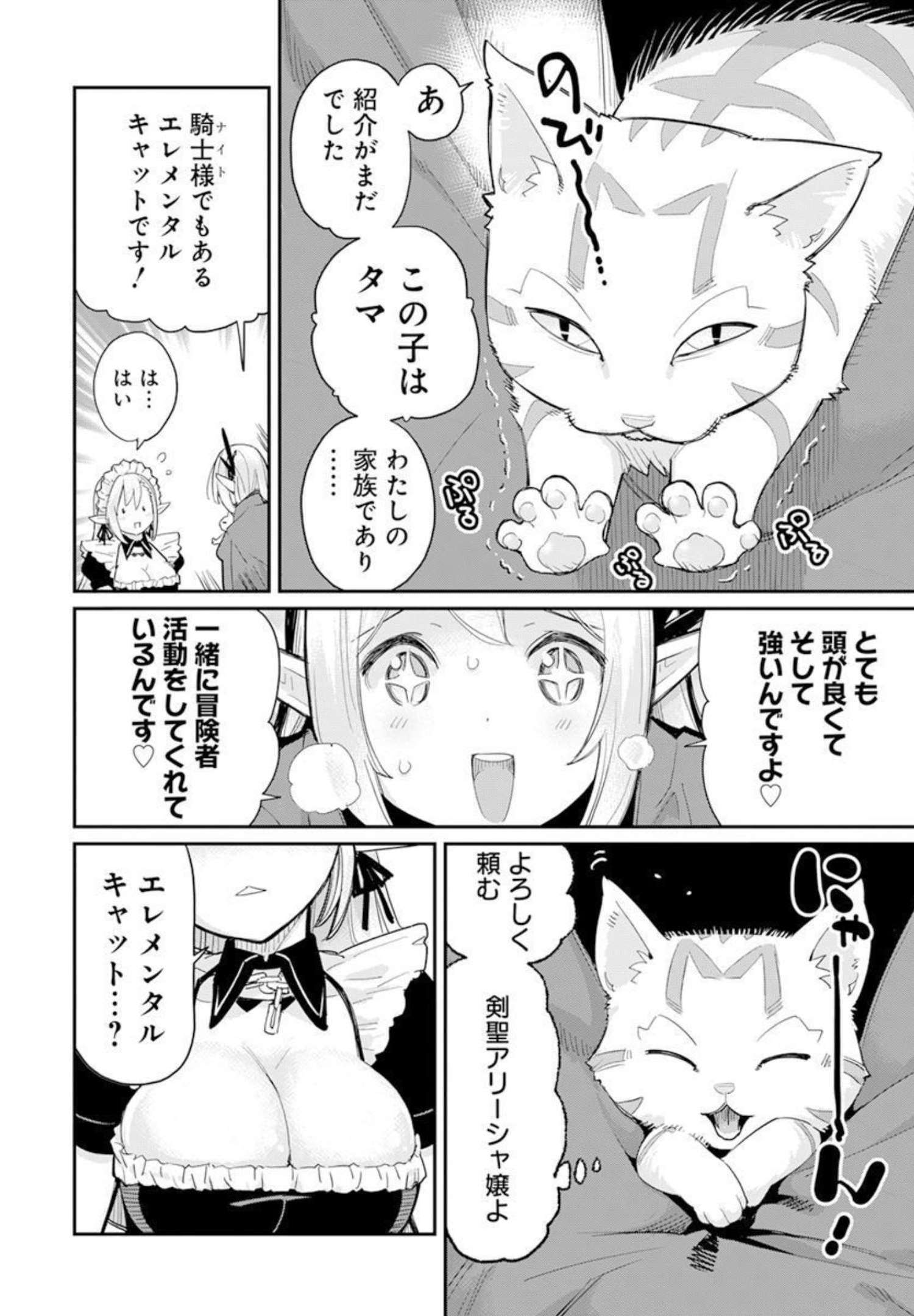 Sランクモンスターの《ベヒーモス》だけどネコと間違われてエルフ娘の騎士として暮らしています 第45話 - Page 18