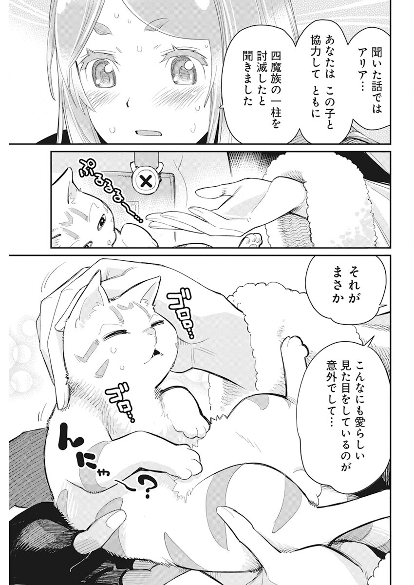 Sランクモンスターの《ベヒーモス》だけどネコと間違われてエルフ娘の騎士として暮らしています 第61話 - Page 23