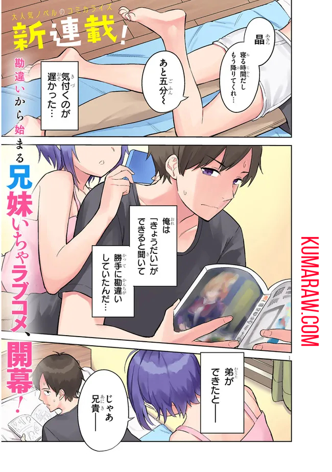 じつは義妹でした。～最近できた義理の弟の距離感がやたら近いわけ～ 第1話 - Page 1