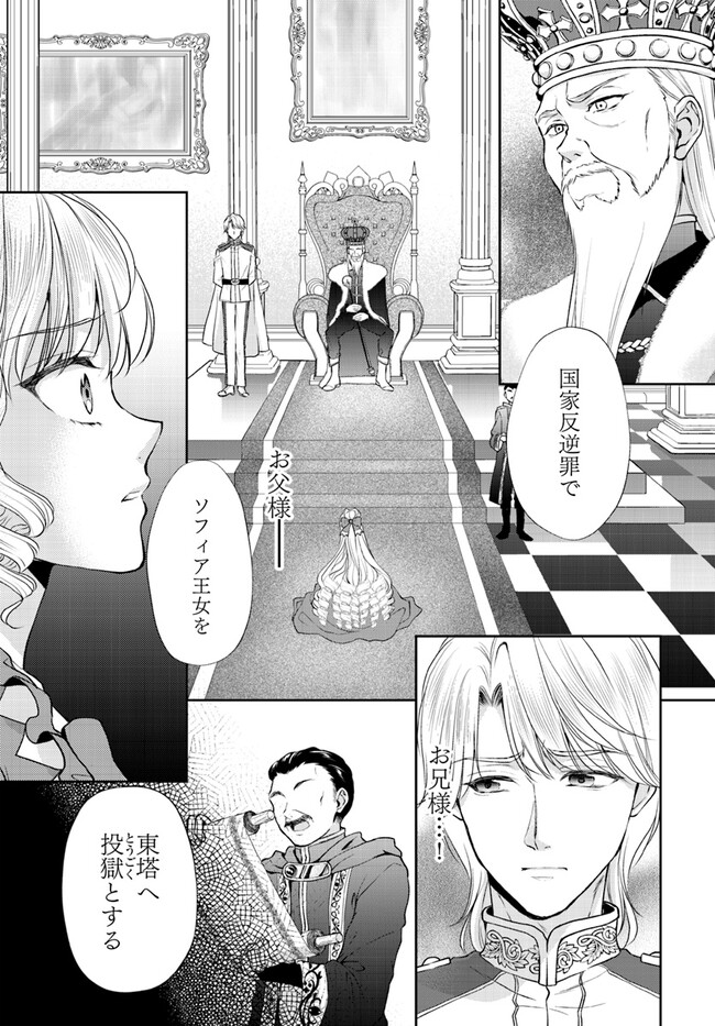 傾国悪女のやり直し王女譚 騎士団長が不器用で離れません 第2.1話 - Page 1