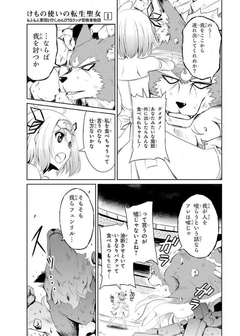 けもの使いの転生聖女～もふもふ軍団と行く、のんびりSランク冒険者物語～ 第1話 - Page 29