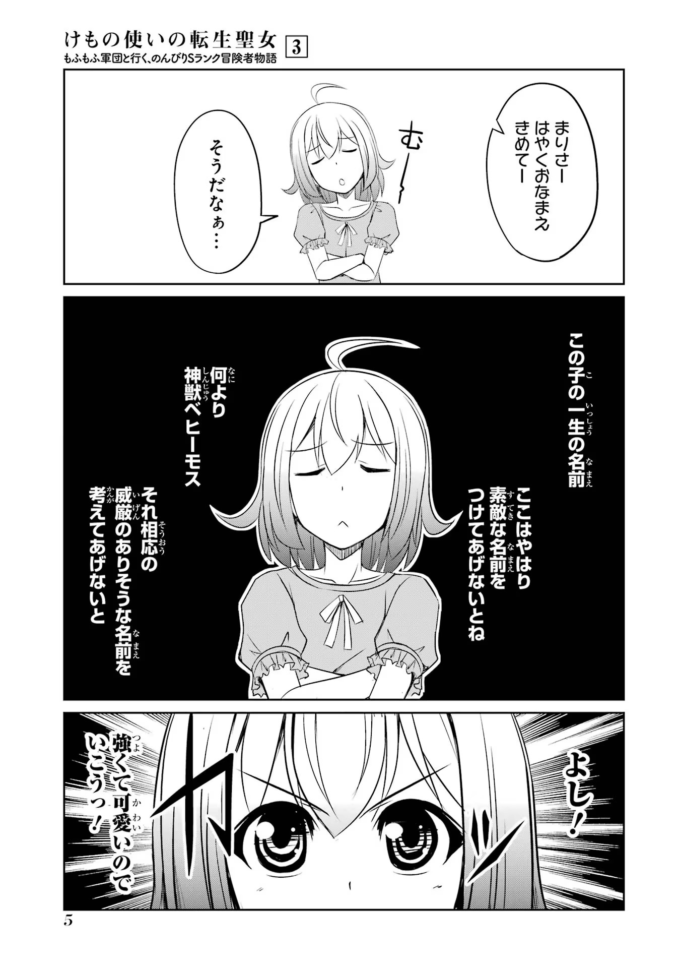 けもの使いの転生聖女～もふもふ軍団と行く、のんびりSランク冒険者物語～ 第11話 - Page 3