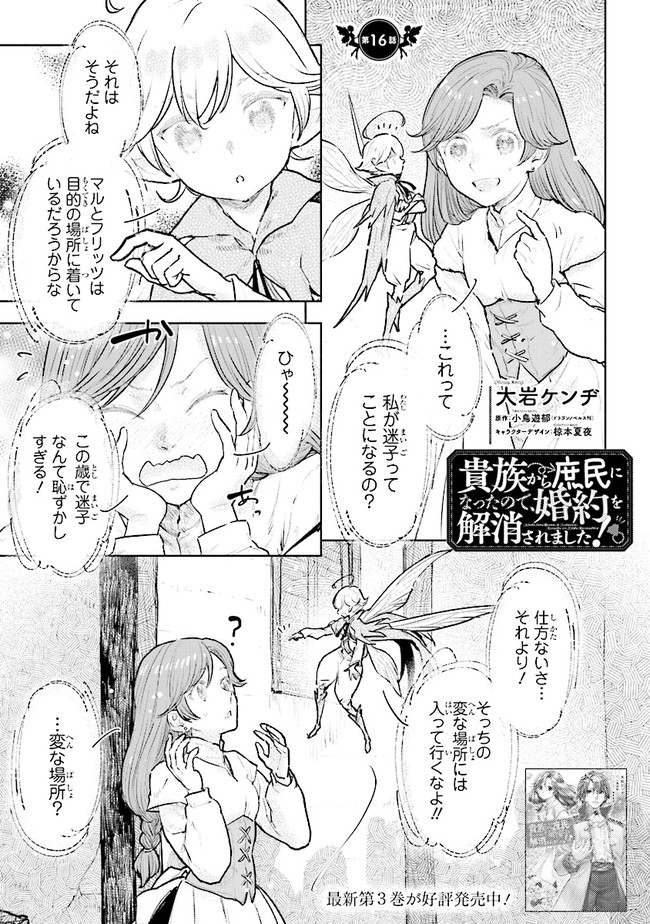 貴族から庶民になったので、婚約を解消されました！ 第16.1話 - Page 1