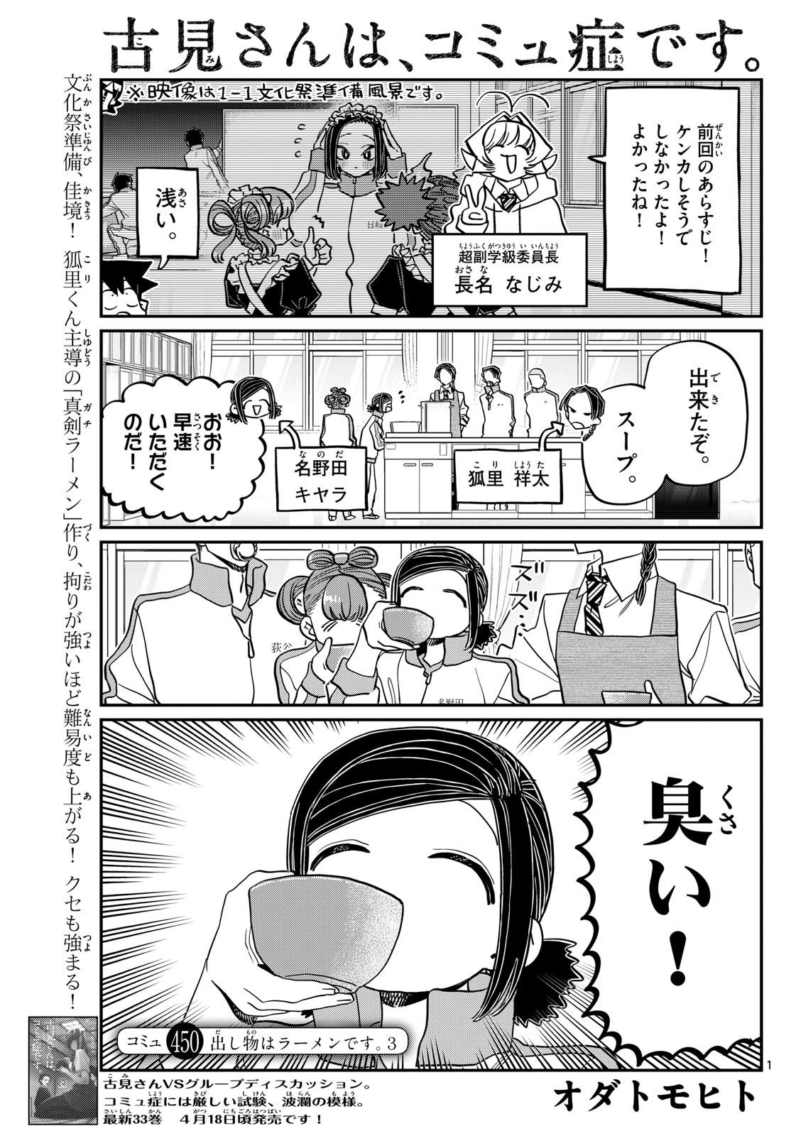 古見さんは、コミュ症です 第450話 - Page 1