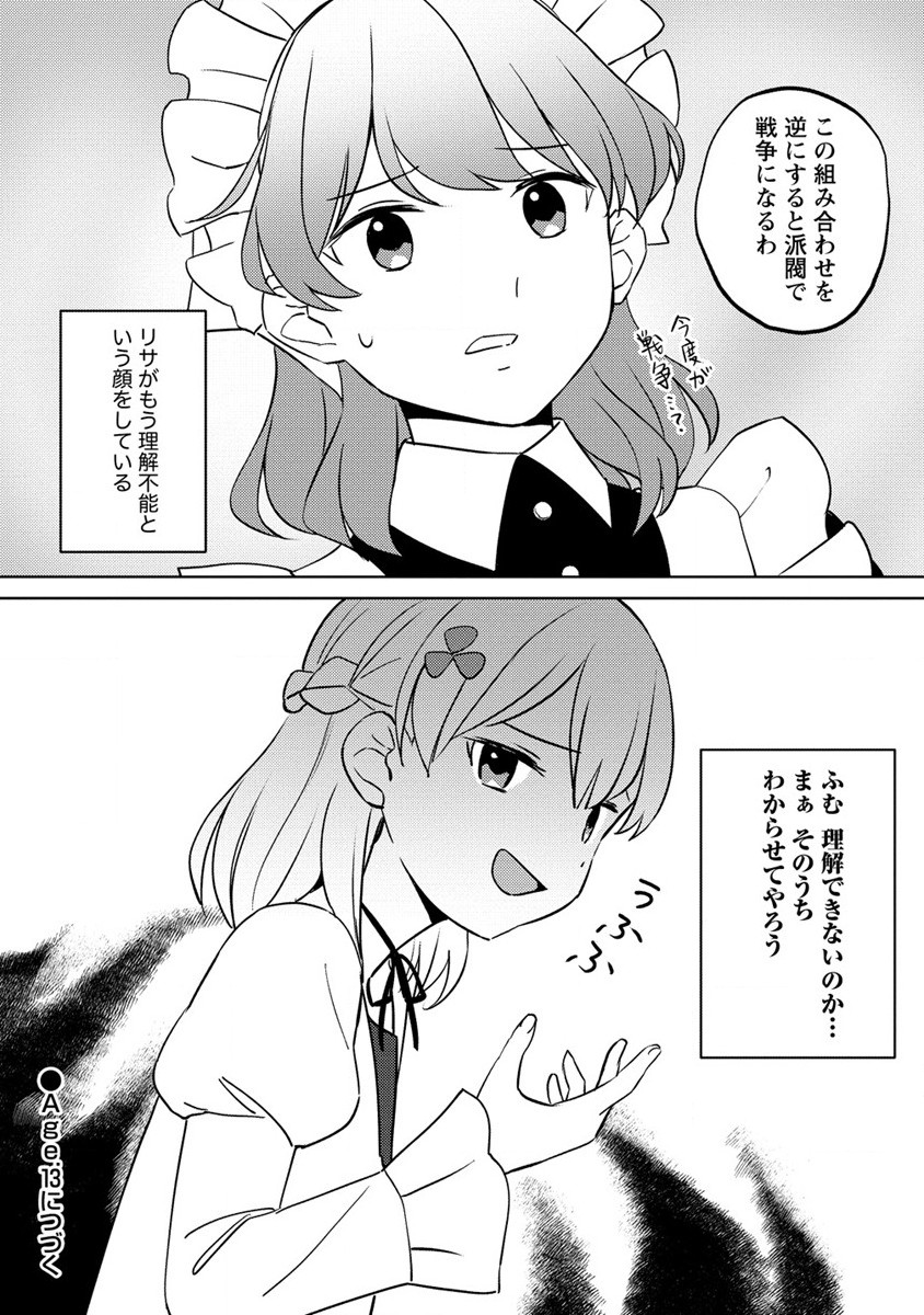 公爵令嬢に転生してしまったので、メンタル乙女な俺は、全力で女の子を楽しみます 第12.2話 - Page 11