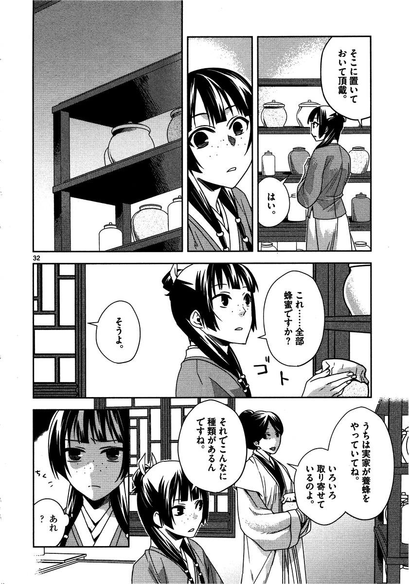 薬屋のひとりごと～猫猫の後宮謎解き手帳～ The Apothecarys Monologue (KURATA Minoji) 第10話 - Page 33