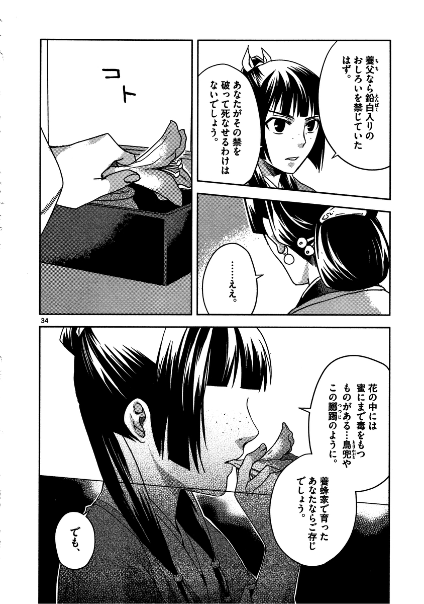 薬屋のひとりごと～猫猫の後宮謎解き手帳～ The Apothecarys Monologue (KURATA Minoji) 第11話 - Page 35