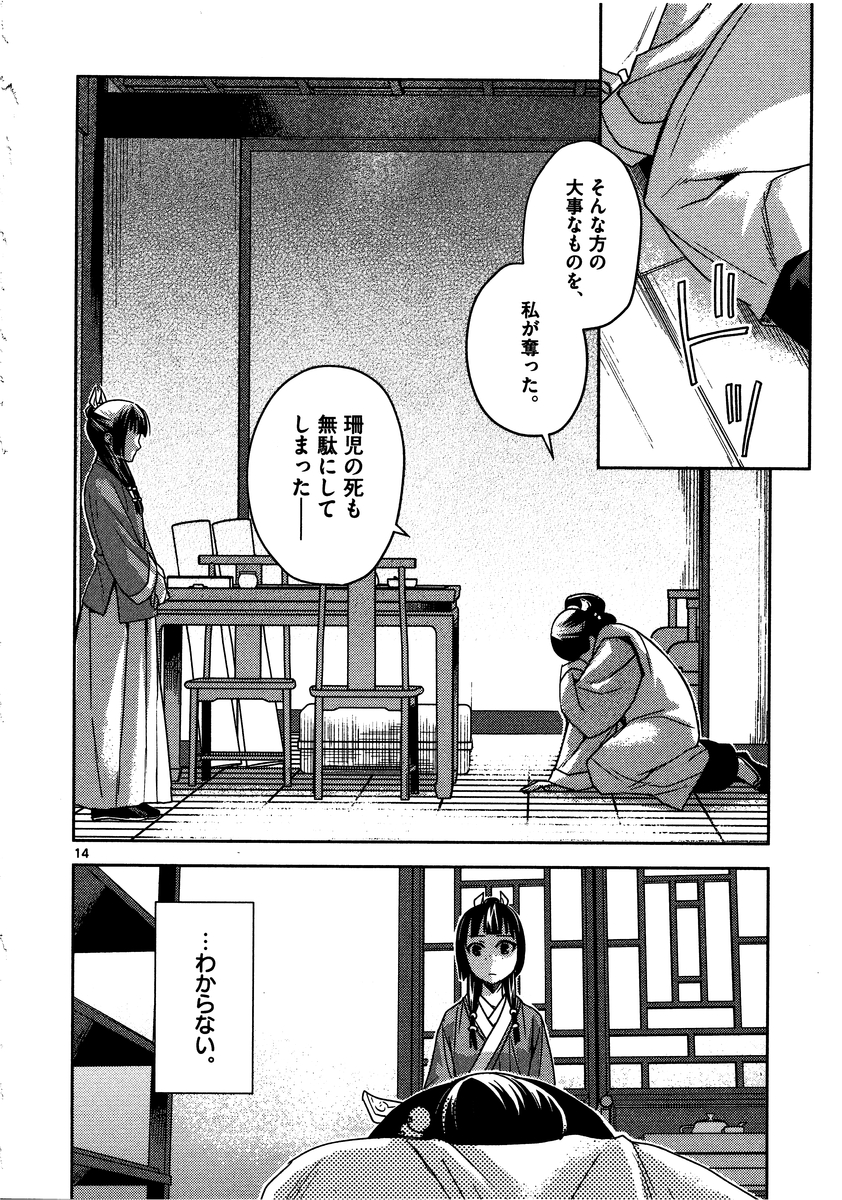 薬屋のひとりごと～猫猫の後宮謎解き手帳～ The Apothecarys Monologue (KURATA Minoji) 第12話 - Page 14