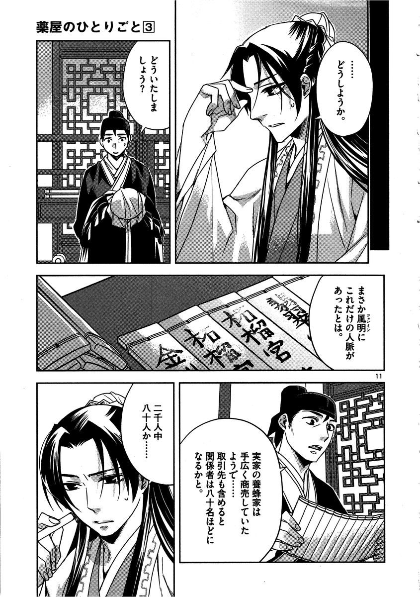 薬屋のひとりごと～猫猫の後宮謎解き手帳～ The Apothecarys Monologue (KURATA Minoji) 第13話 - Page 11