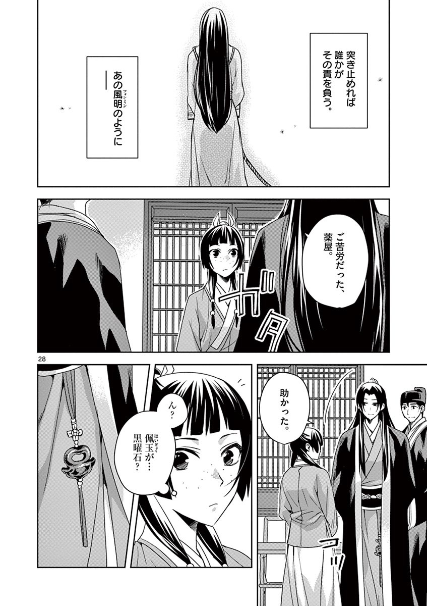 薬屋のひとりごと～猫猫の後宮謎解き手帳～ The Apothecarys Monologue (KURATA Minoji) 第15話 - Page 28