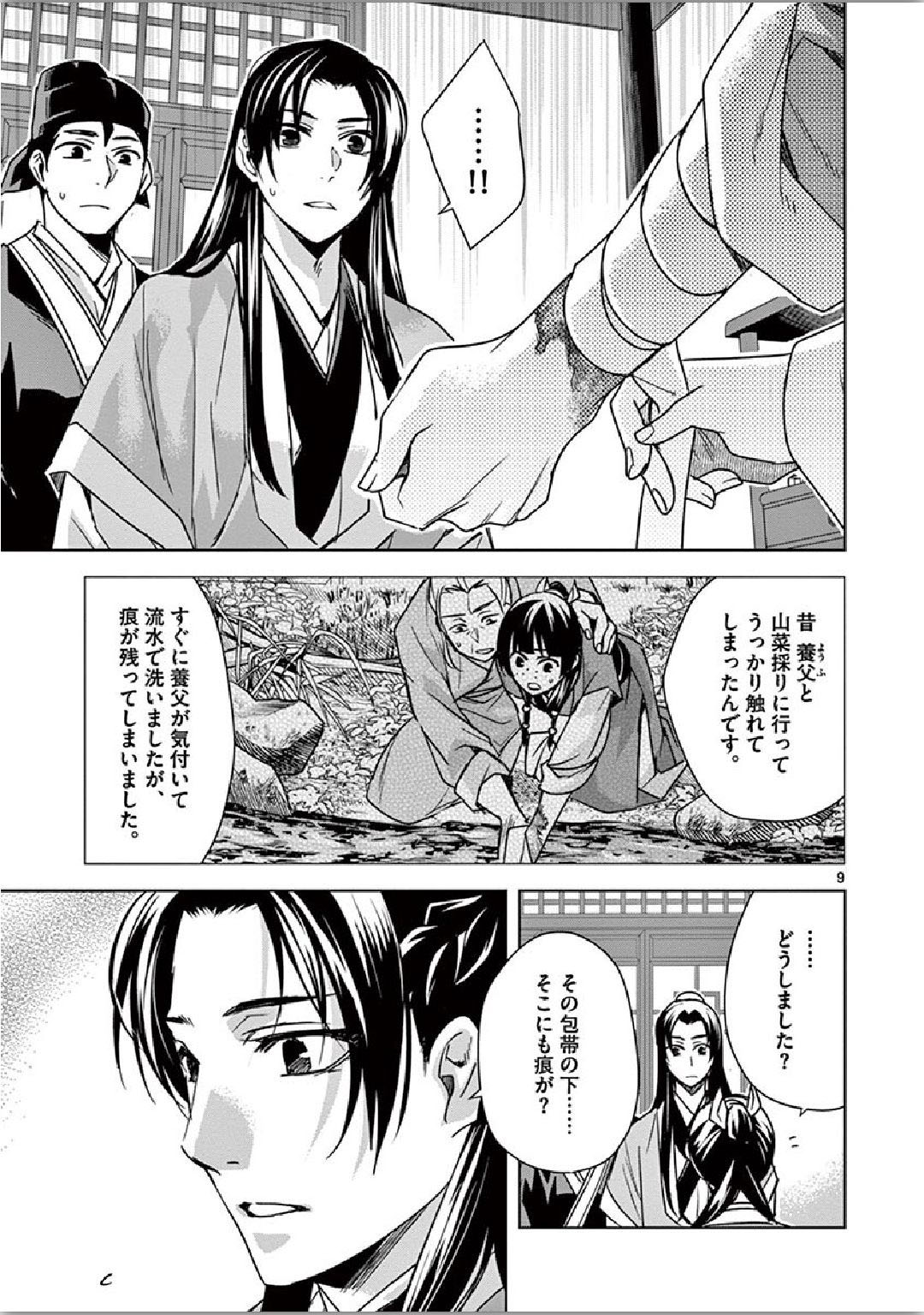 薬屋のひとりごと～猫猫の後宮謎解き手帳～ The Apothecarys Monologue (KURATA Minoji) 第35話 - Page 9