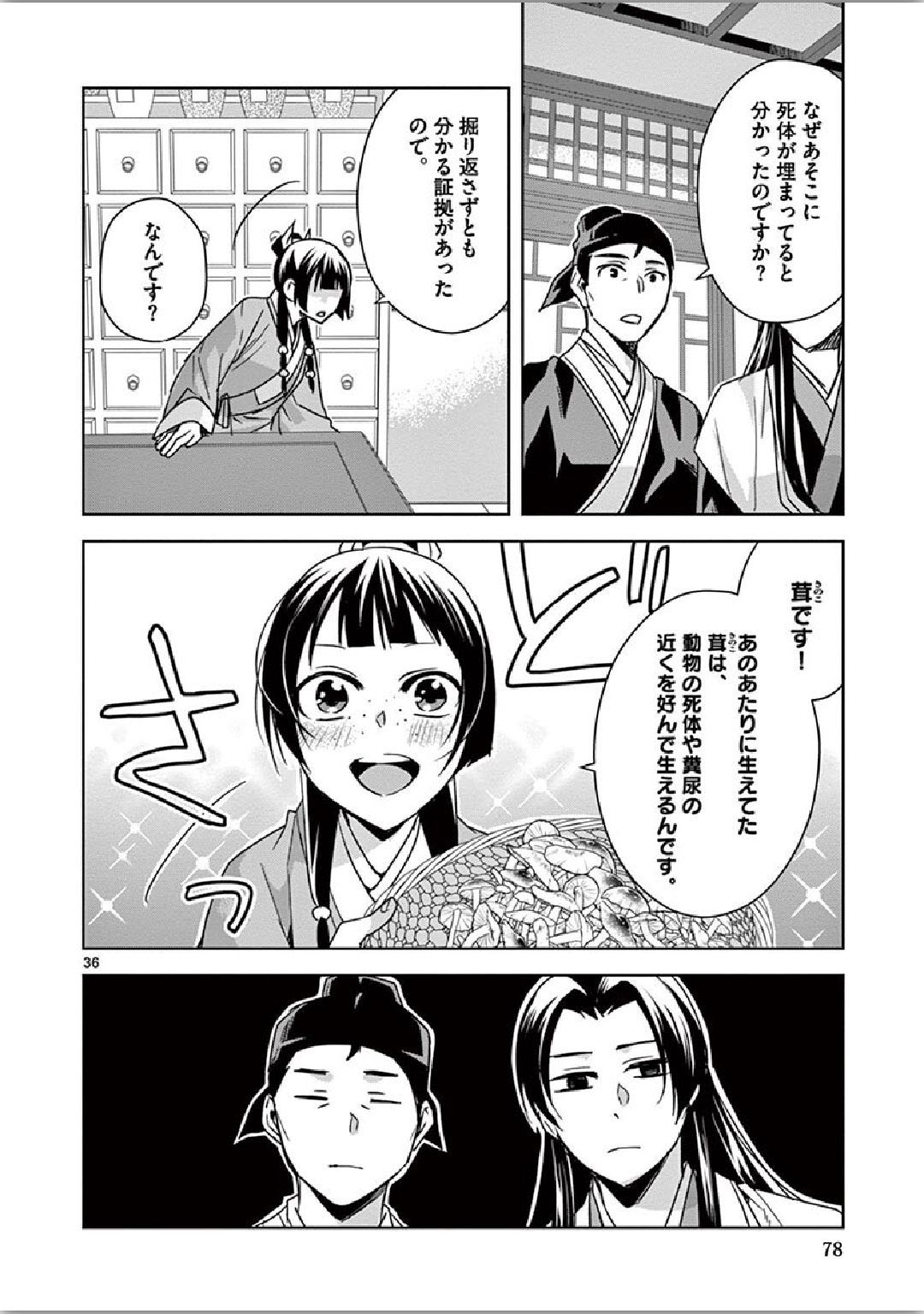 薬屋のひとりごと～猫猫の後宮謎解き手帳～ The Apothecarys Monologue (KURATA Minoji) 第35話 - Page 37