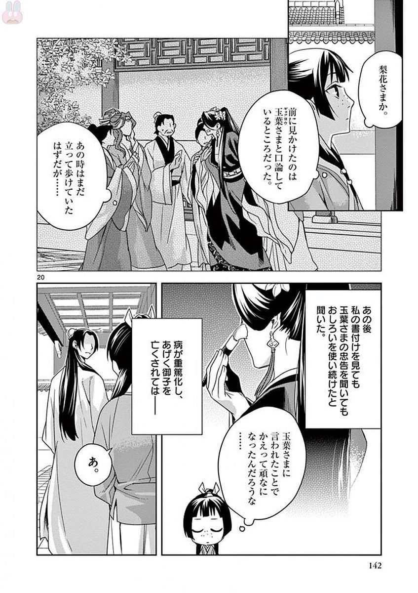 薬屋のひとりごと～猫猫の後宮謎解き手帳～ The Apothecarys Monologue (KURATA Minoji) 第4話 - Page 20