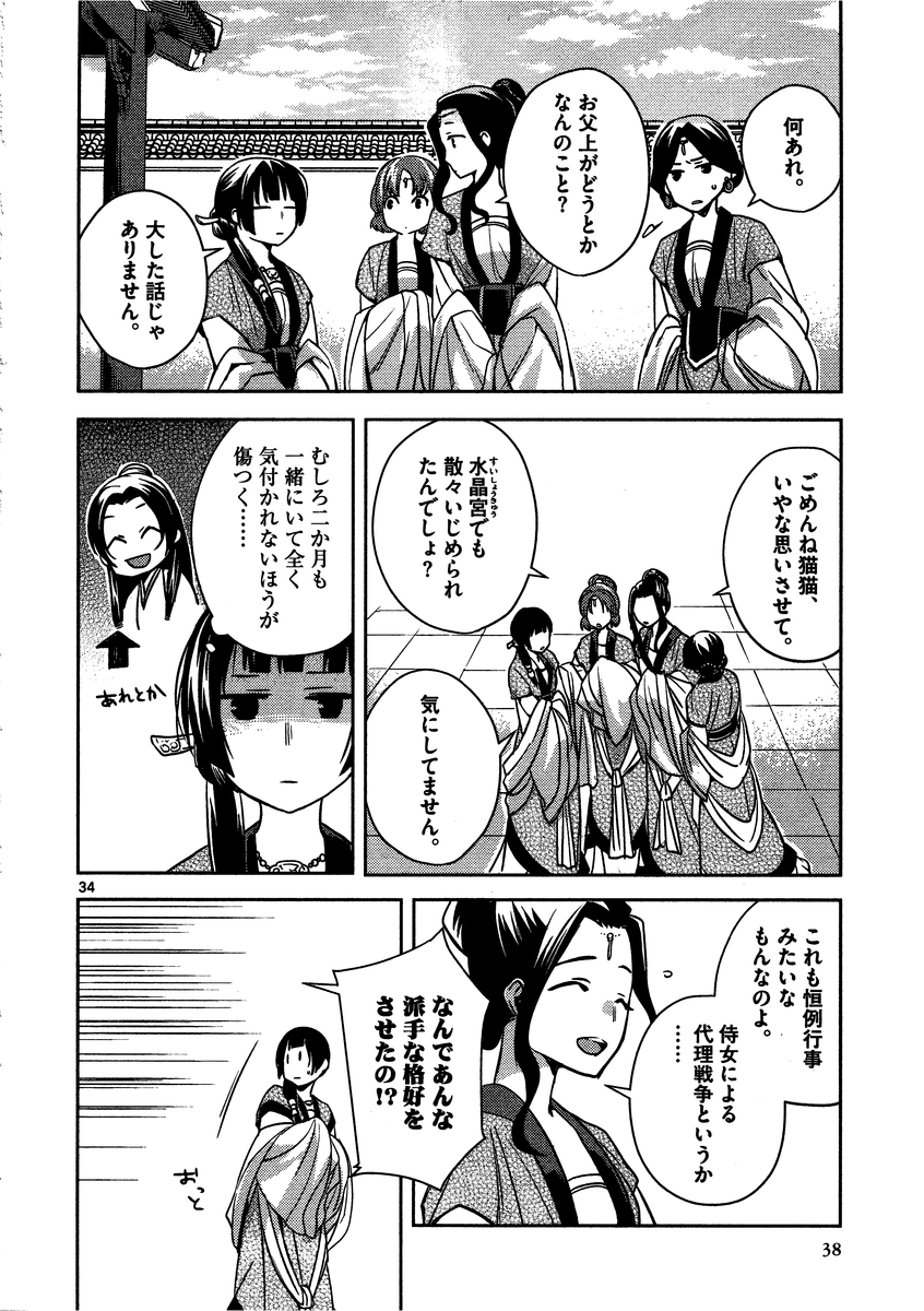 薬屋のひとりごと～猫猫の後宮謎解き手帳～ The Apothecarys Monologue (KURATA Minoji) 第6話 - Page 34