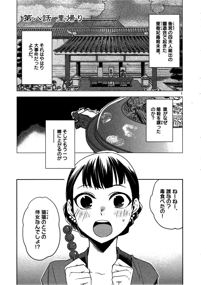 薬屋のひとりごと～猫猫の後宮謎解き手帳～ The Apothecarys Monologue (KURATA Minoji) 第8話 - Page 1