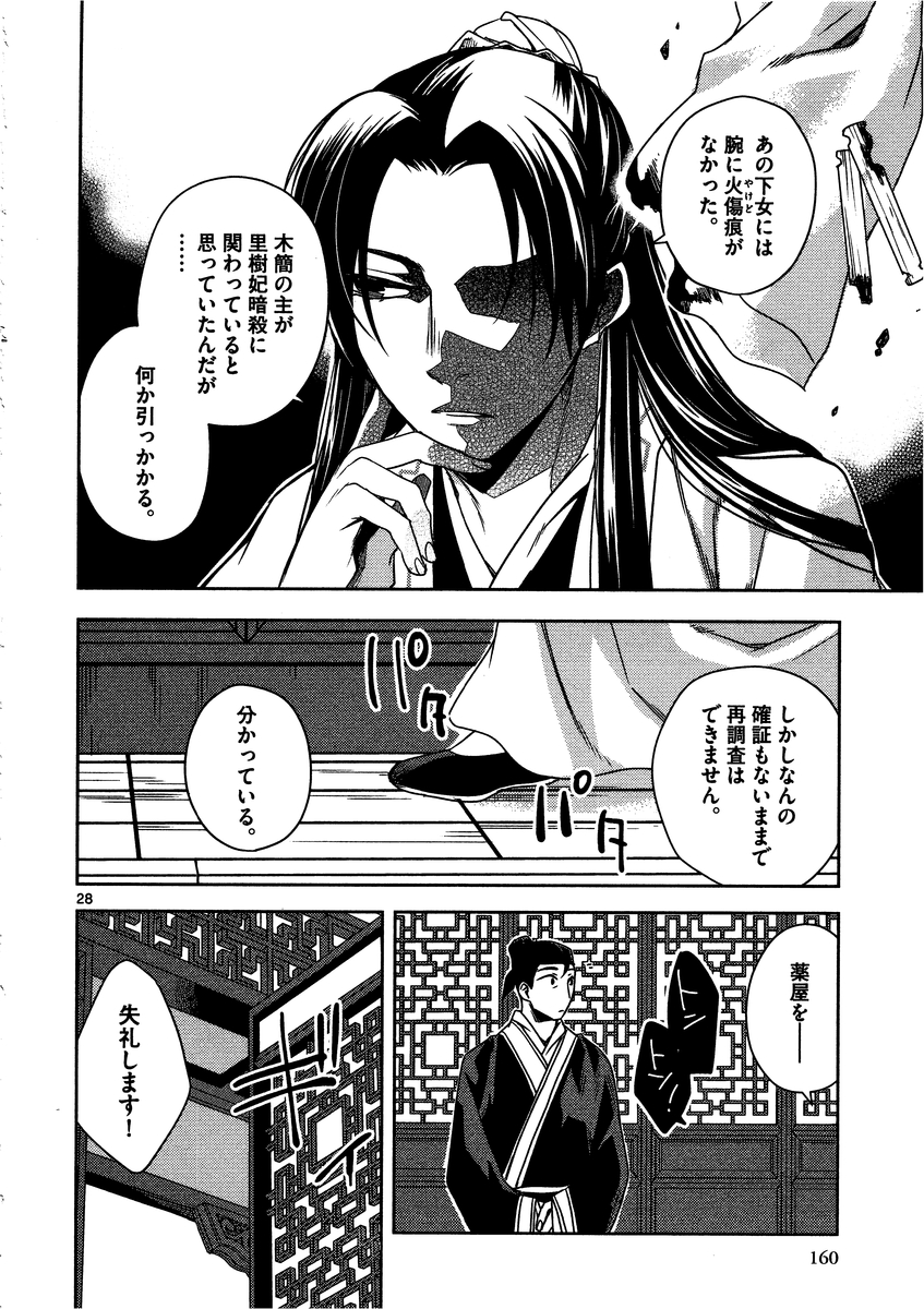 薬屋のひとりごと～猫猫の後宮謎解き手帳～ The Apothecarys Monologue (KURATA Minoji) 第9話 - Page 28