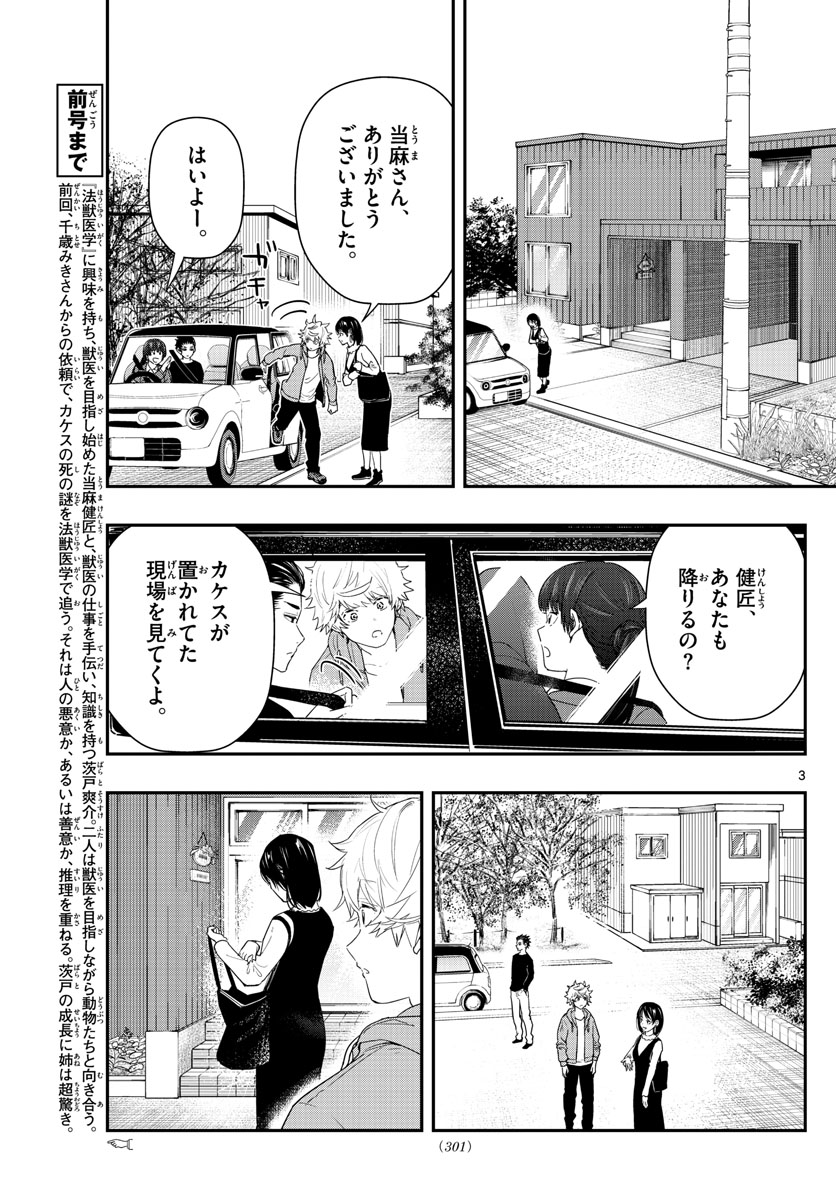 ラストカルテ-法獣医学者当麻健匠の記憶- 第58話 - Page 3