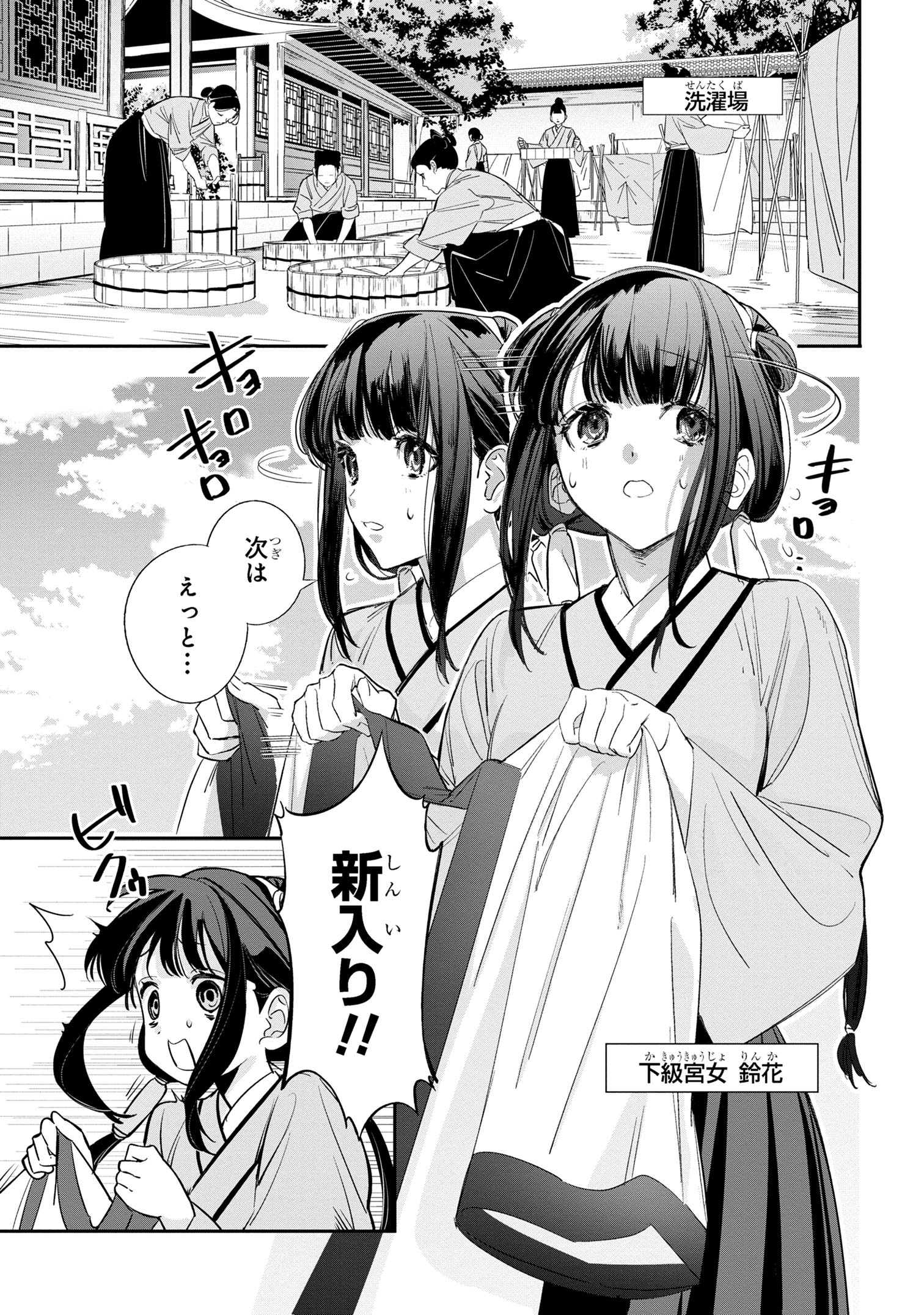 迷子宮女は龍の御子のお気に入り ～龍華国後宮事件帳～ 第1話 - Page 12