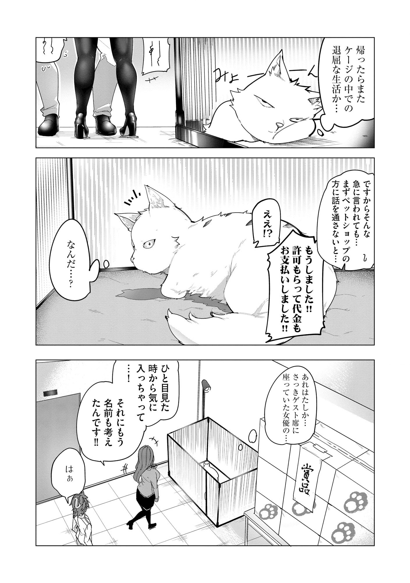 猫に転生したけど、暇なのでゲーマー女子と一緒にＶＲＭＭＯをする 第1.1話 - Page 7