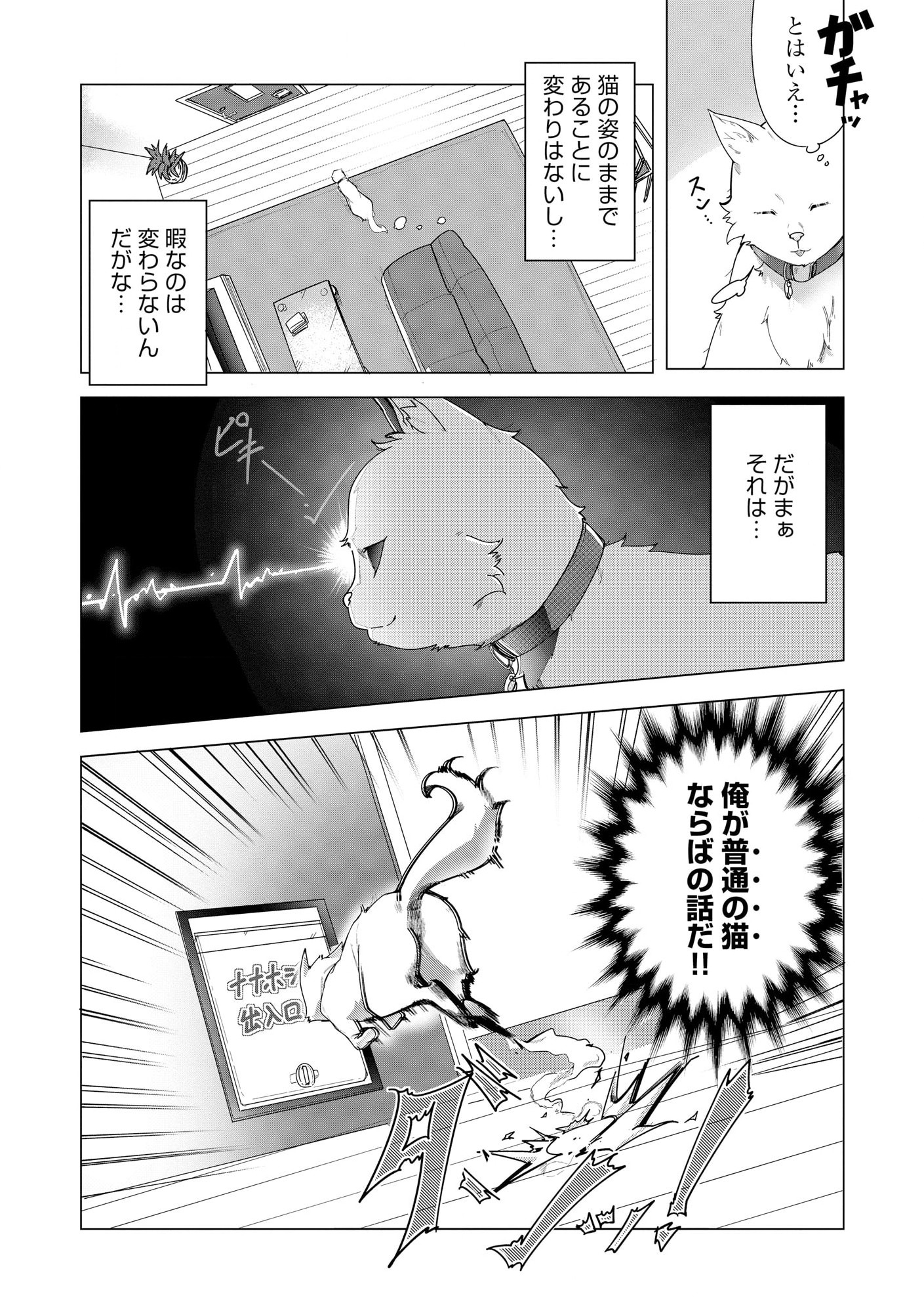 猫に転生したけど、暇なのでゲーマー女子と一緒にＶＲＭＭＯをする 第1.1話 - Page 11