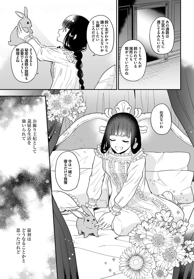 お飾り王妃になったので、こっそり働きに出ることにしました お飾り王妃になったので、こっそり働きに出ることにしました ～うさぎがいるので独り寝も寂しくありません！ 第1話 - Page 33