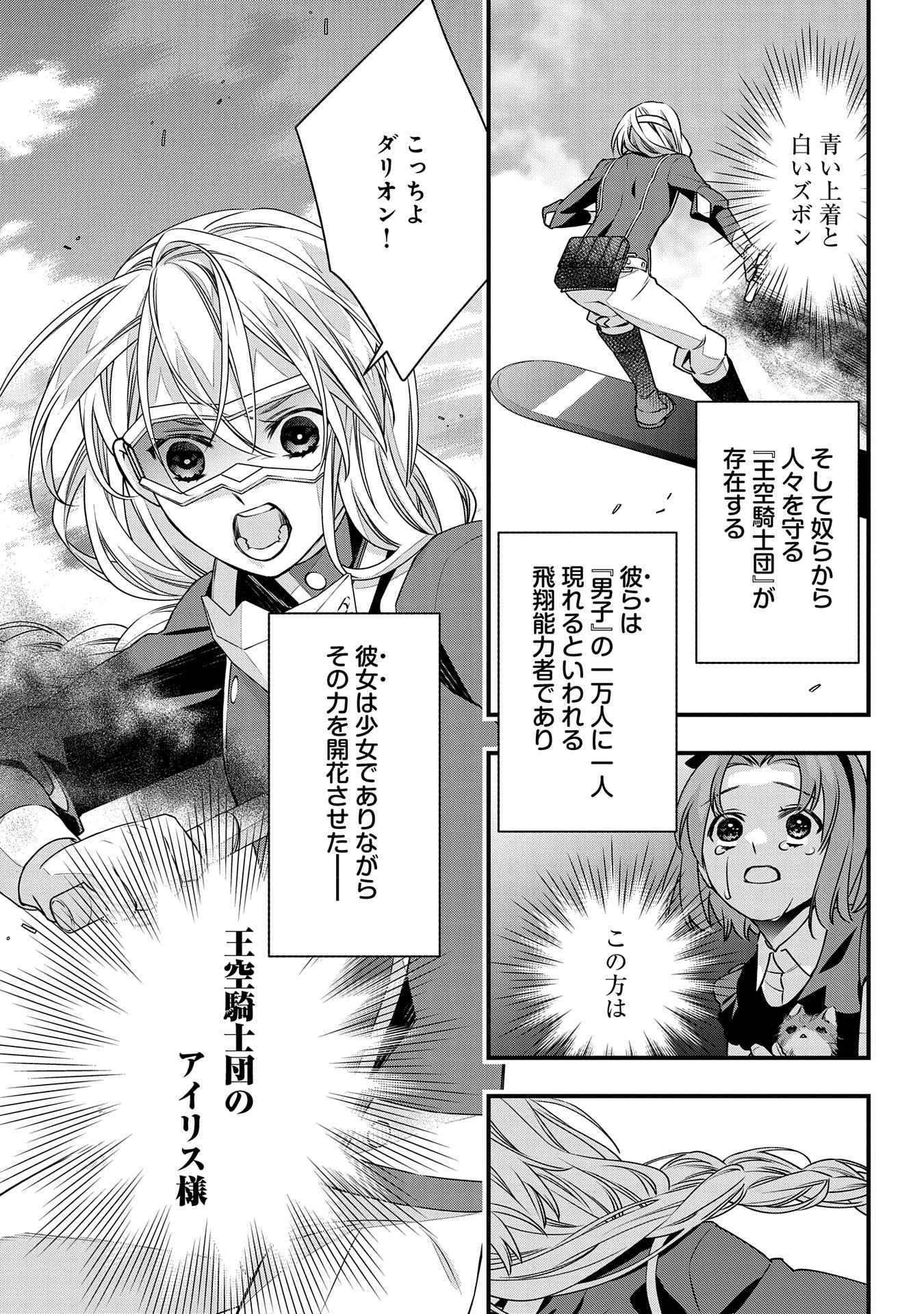 王空騎士団と救国の少女～空を飛ぶ少女アイリスの物語～ 第1話 - Page 5