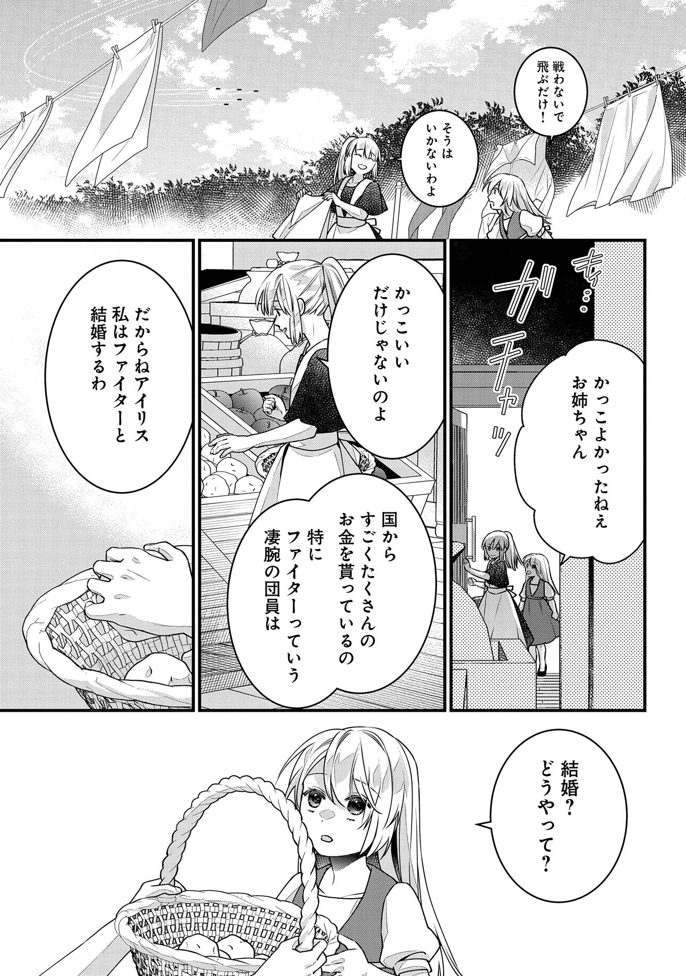 王空騎士団と救国の少女～空を飛ぶ少女アイリスの物語～ 第1話 - Page 9