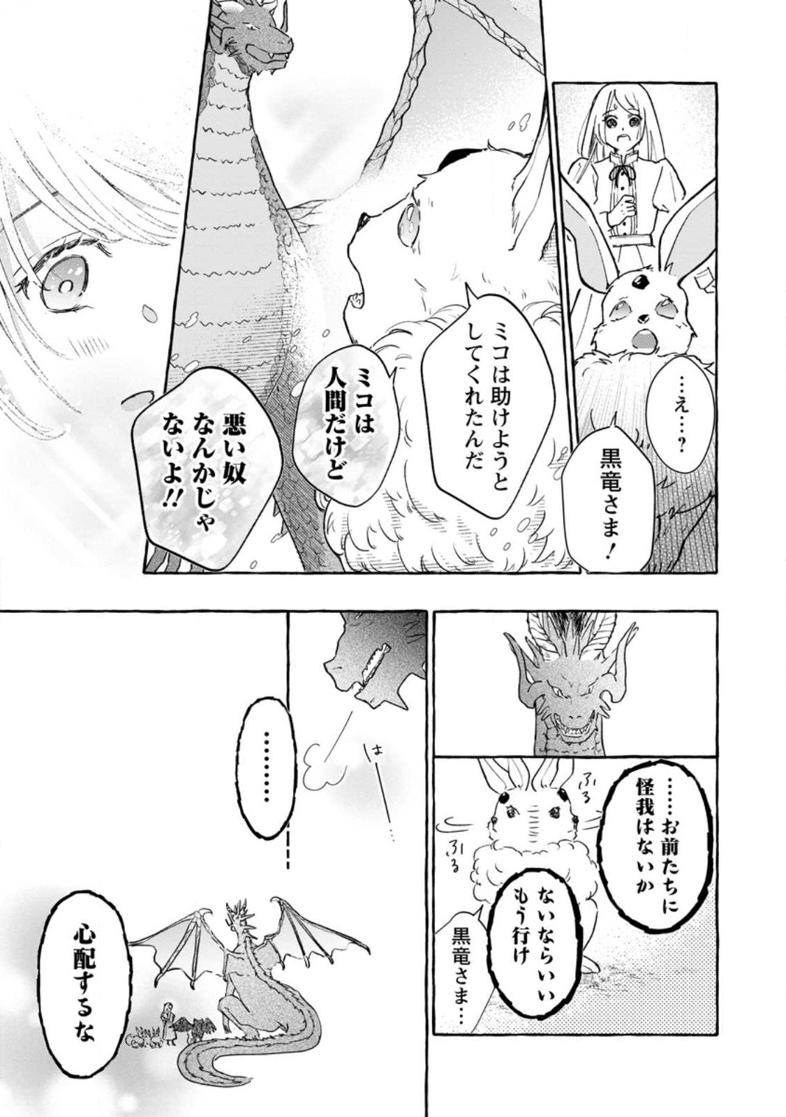 お試しで喚ばれた聖女なのに最強竜に気に入られてしまいました。 第3.2話 - Page 9