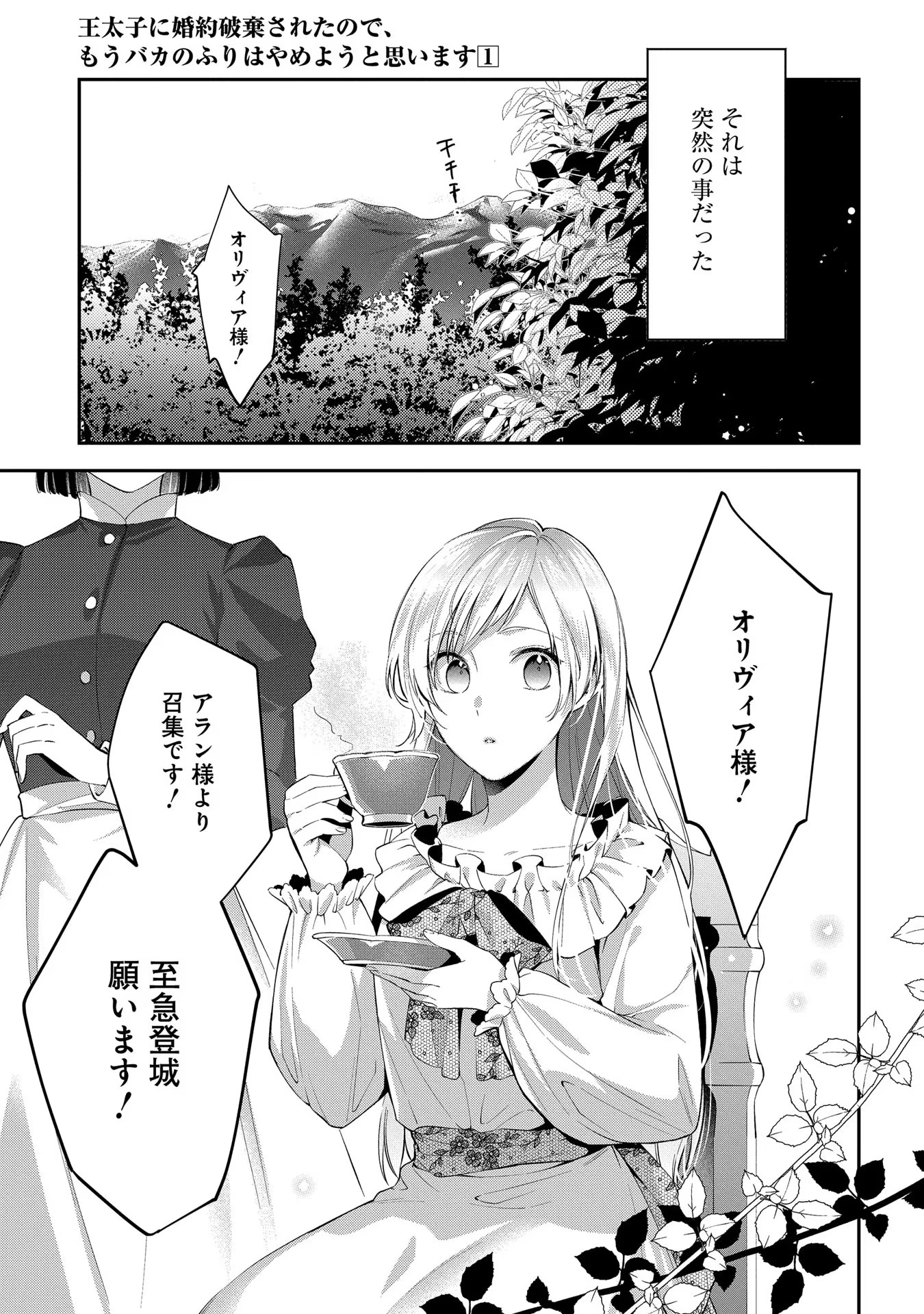 王太子に婚約破棄されたので、もうバカのふりはやめようと思います 第1話 - Page 5