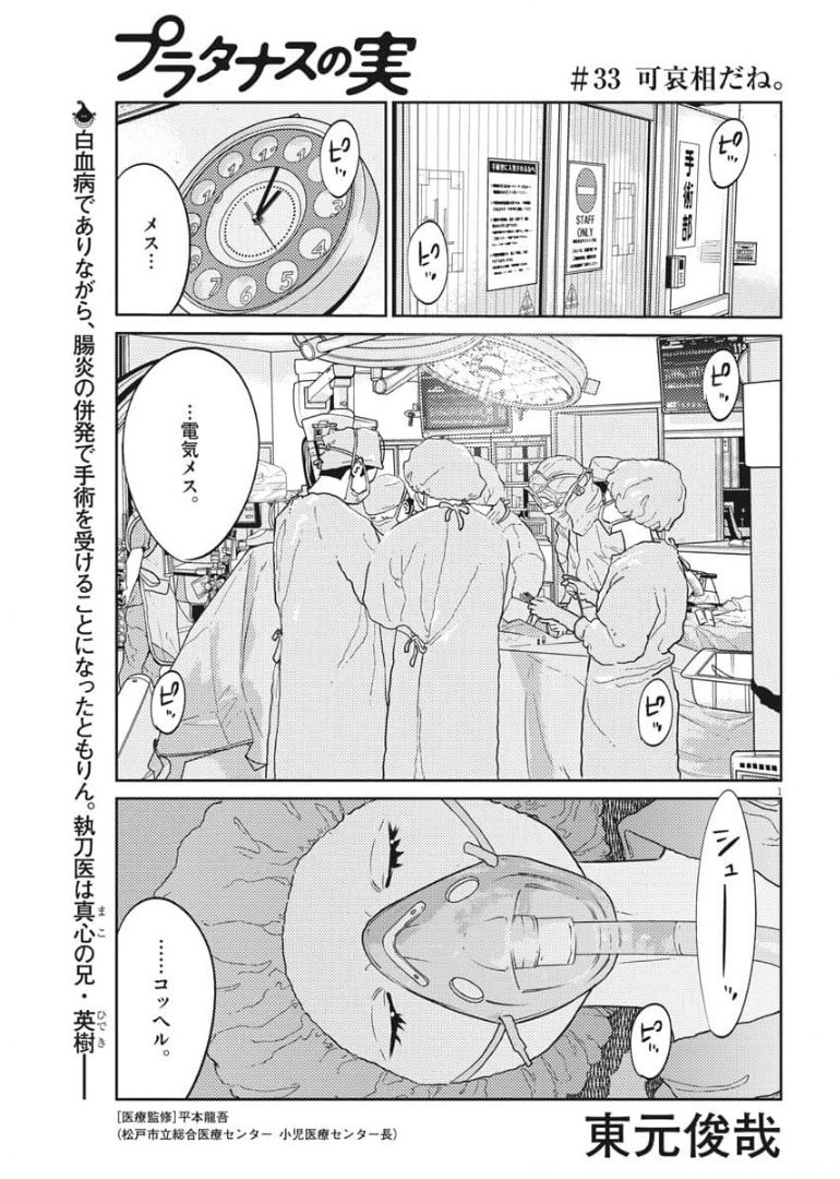 プラタナスの実−小児科医療チャンネル−;Planetreefruit-Pediatricmedicalchannel- 第33話 - Page 1