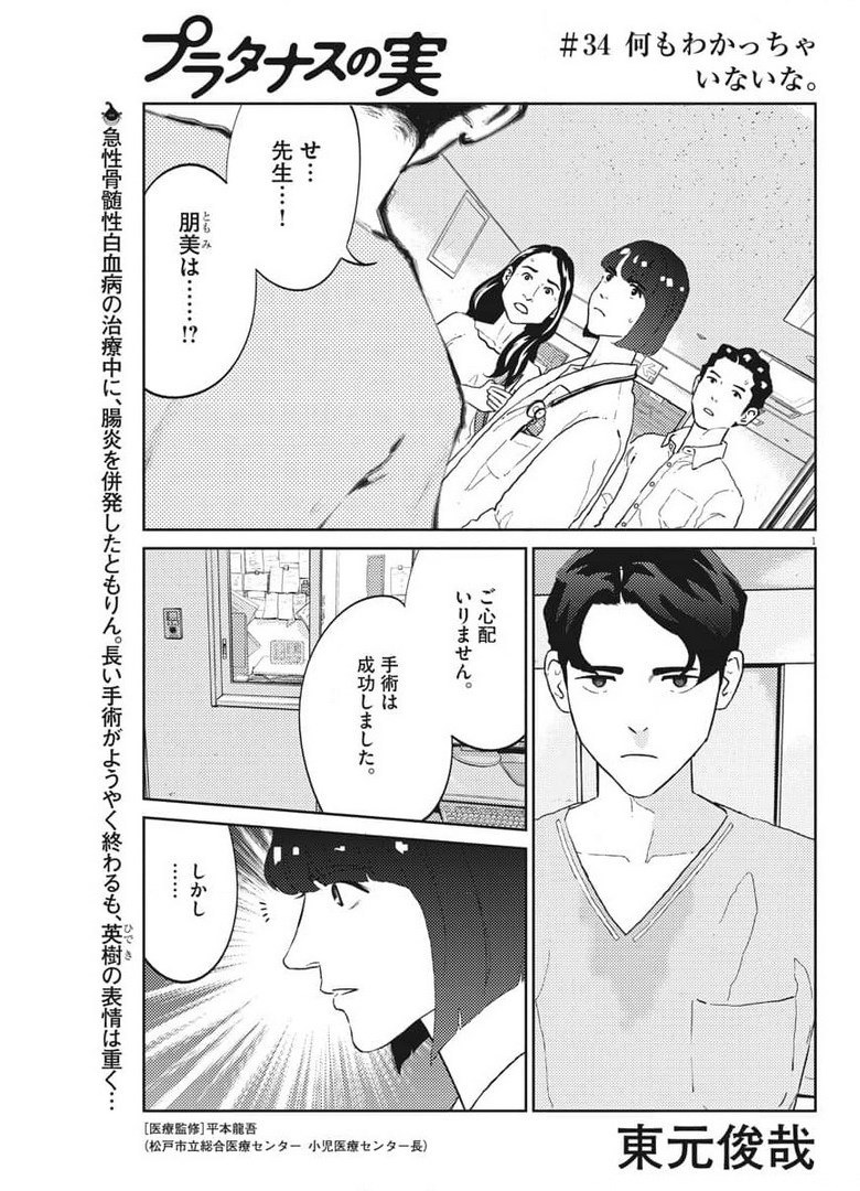 プラタナスの実−小児科医療チャンネル−;Planetreefruit-Pediatricmedicalchannel- 第34話 - Page 1