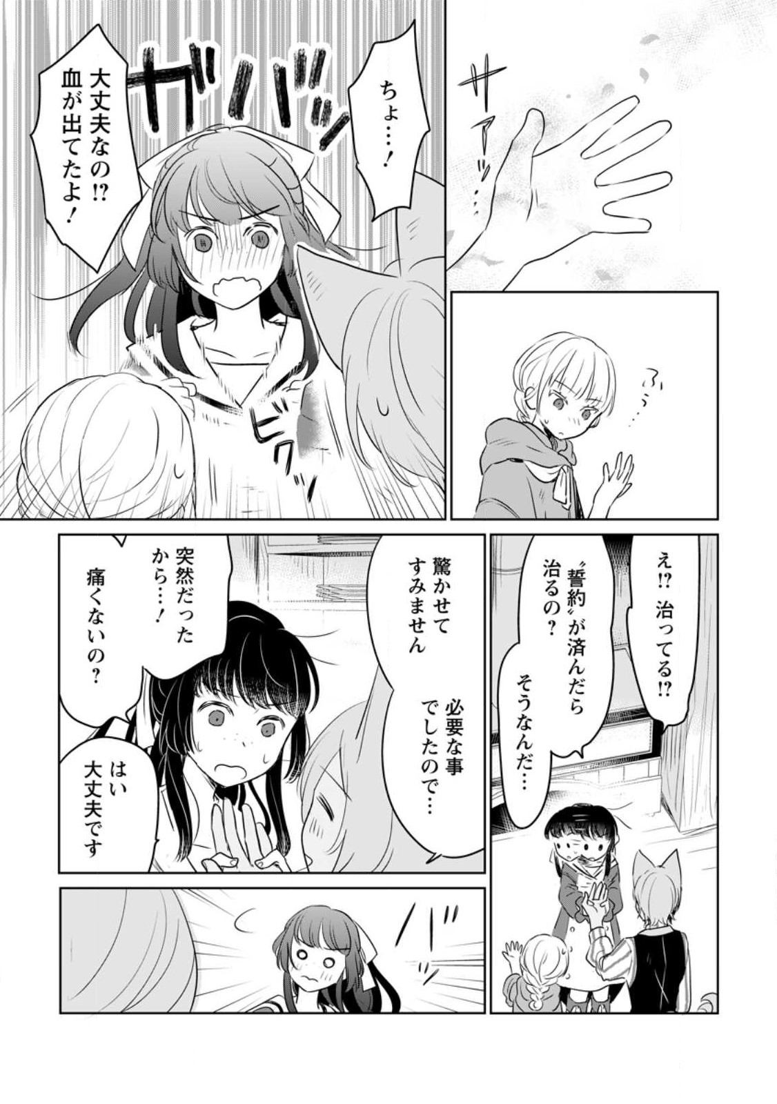 聖女じゃないと追放されたので、もふもふ従者(聖獣)とおにぎりを握る 第27.3話 - Page 7