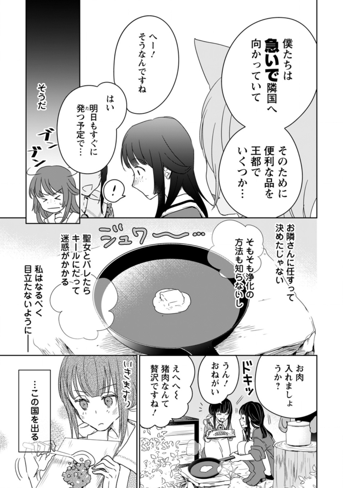 聖女じゃないと追放されたので、もふもふ従者(聖獣)とおにぎりを握る 第3.3話 - Page 5