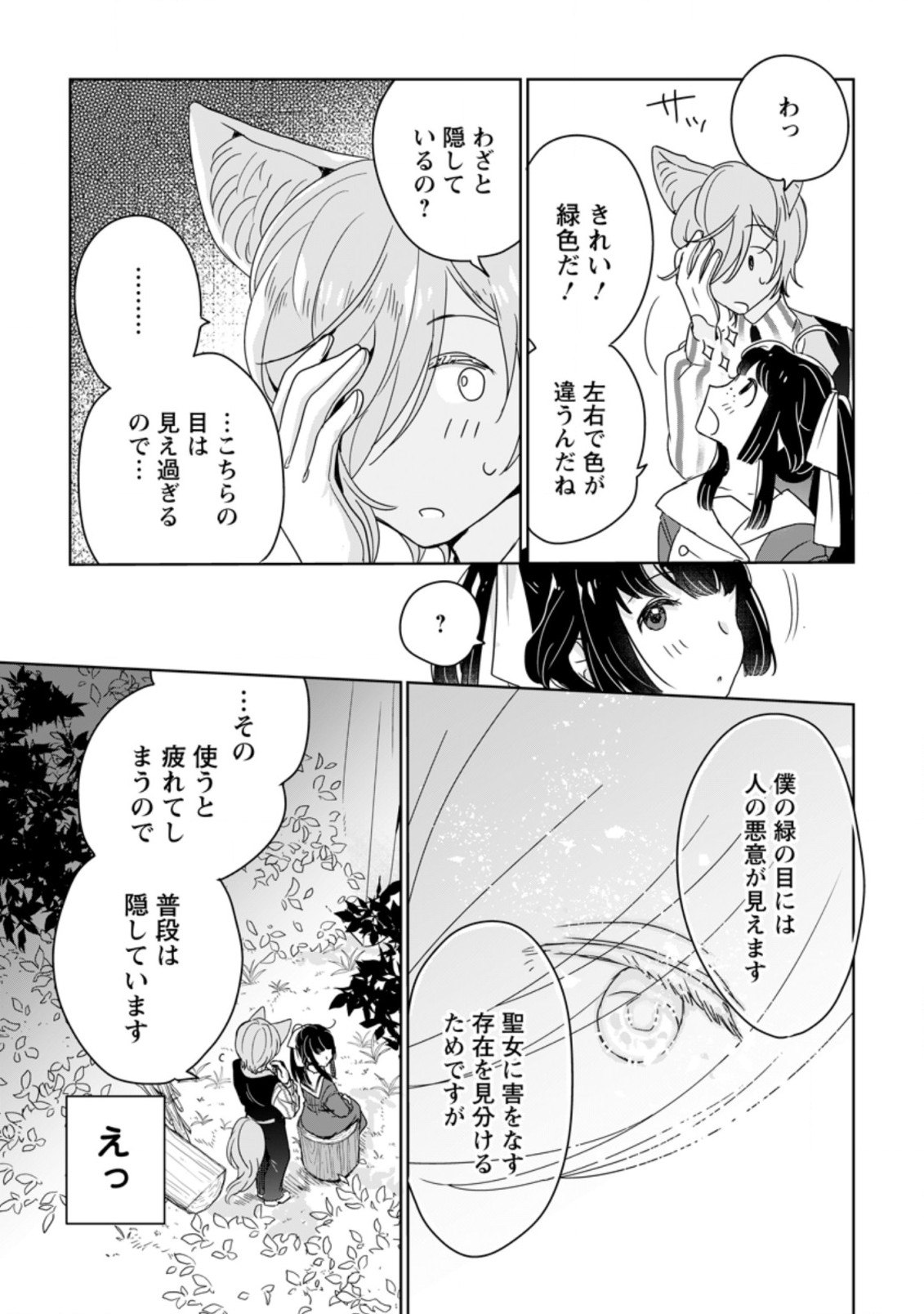 聖女じゃないと追放されたので、もふもふ従者(聖獣)とおにぎりを握る 第5.1話 - Page 9