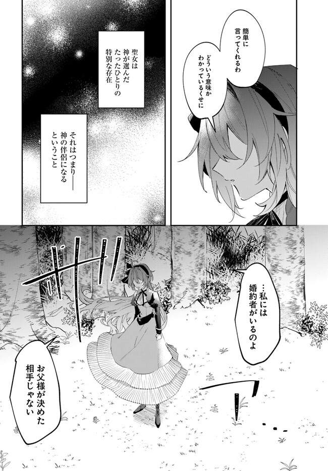 聖女様に醜い神様との結婚を押し付けられました 第1話 - Page 12