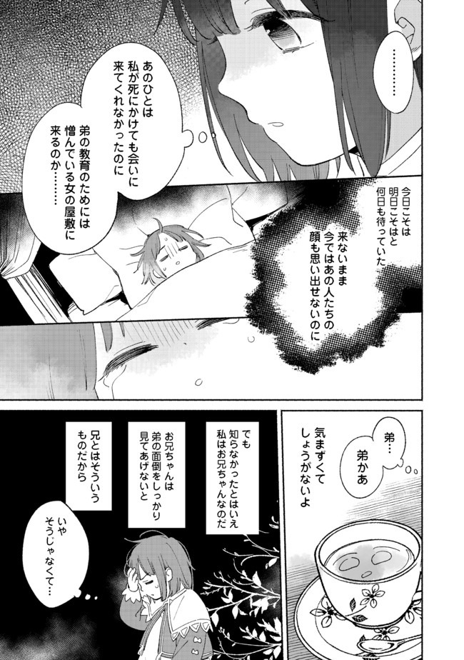 Shirobuta Kizoku Desu Ga Zense No Kioku Ga Haeta Node Hiyoko Na Otouto Sodatemasu (manga) 第3.2話 - Page 7