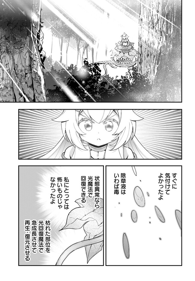 植物モンスター娘日記　～聖女だった私が裏切られた果てにアルラウネに転生してしまったので、これからは光合成をしながら静かに植物ライフを過ごします～ 第23話 - Page 15