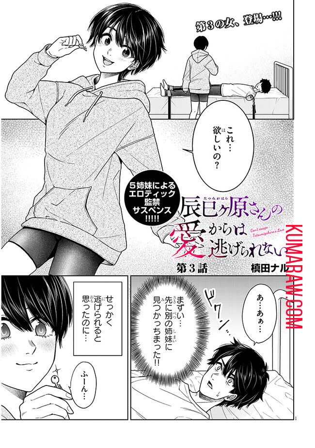 辰巳ヶ原さんの愛からは逃げられない 第3.1話 - Page 1